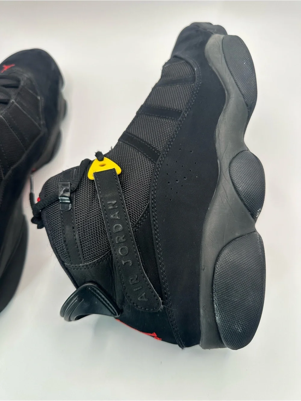 Jordan 6 Rings Black Red Sulfur 322992-065 Mens 12